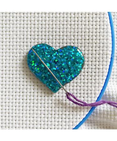 Shimmer Heart Needle Minders Set for Cross Stitch and Embroidery - 4 Pieces - Buy Online on GoSupps.com