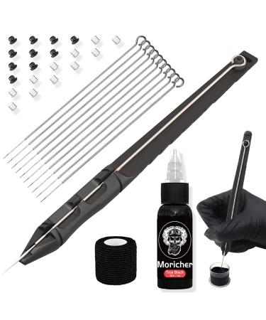 Moricher Hand Poke a Stick Tattoo Kit with ink DIY Tattoo Tool Kit tattoo practice kit with tattoo needle for beginners complete tattoo kit maquina para tatuar