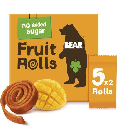BEAR Fruit Rolls Saveur Mangue | 100% Ingr dients Naturels | Sans Sucres Ajout s | Go ter Sain pour Enfants & Adultes | 30 Sachets de 20g | 600g - Buy Online on GoSupps.com