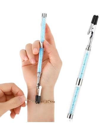 Amabro 2 pieces on attraction jewelry bracelet aids bracelet help attract aid aid aid tool bracelet lock metal crocodile clamp for help women jewelry buckle zipper blue