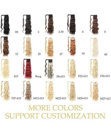 Ponytail Extension 24" Ponytail Hair Extension Body Wave Pony Tail Wrap Around Clip in Hair Extensions Long Curly Wavy Synthetic Fiber Fake Hairpiece for Women Ponytail Hairpiece for Women (Color : 24inches 613 - Buy Online on GoSupps.com