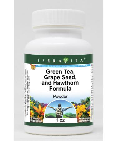 High Blood Pressure Support Powder - Green Tea Grape Seed and Hawthorn (1 oz ZIN: 517082)
