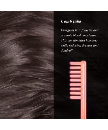 High Frequency Wand Electrode Glass Tube 3 Colours 7 Shape Portable High Frequency Device Replacement Parts Beauty Parts Elitzia ETJX006RC (Red Comb) - Buy Online on GoSupps.com