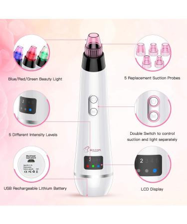 Blackhead Remover Pore Vacuum with Beauty Lamp & Extractor Tool Set - Buy Online on GoSupps.com