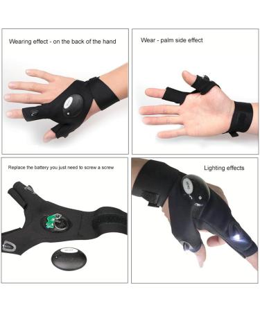 Buy Gudoqi LED Flashlight Gloves - Perfect for Repairs Fishing Camping & Hiking - International Shipping Available - Buy Online on GoSupps.com