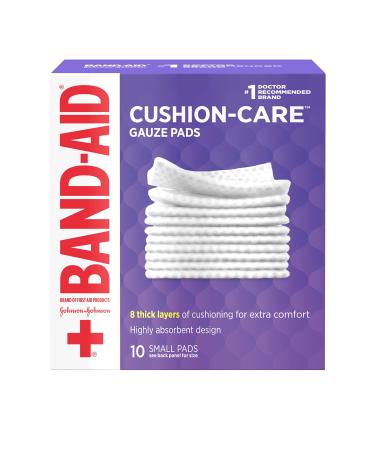 Band-Aid First Aid Small Gauze Pads 2 in X 2 in 10 Count (Pack of 6)