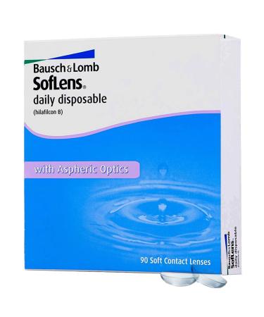 Bausch + Lomb Soflens Daily Daily daily lenses spherical contact lenses soft 90 pieces BC 8.6 mm / DIA 14.2 / 1.75 Dioptria 8.6 millimeters 14.2 millimeters 90