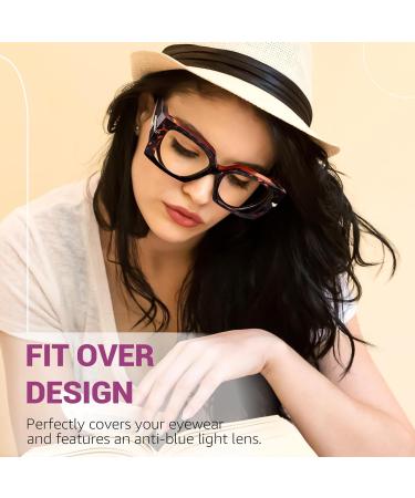 LVIOE Blue Light Filter Glasses - Reduce Eye Strain for Gaming & Everyday Use | Perfect for Glasses & Non-Glasses Wearers - Buy Online on GoSupps.com