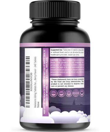 Melatonin for Adults (240 Count) - Fast Dissolving Melatonin Per Tablet - Mixed Berry Flavor and Thyroid Support For Adult (90 Gummies) Support Supplement - Delicious Apple Flavor - Vegan & USA Made - Buy Online on GoSupps.com