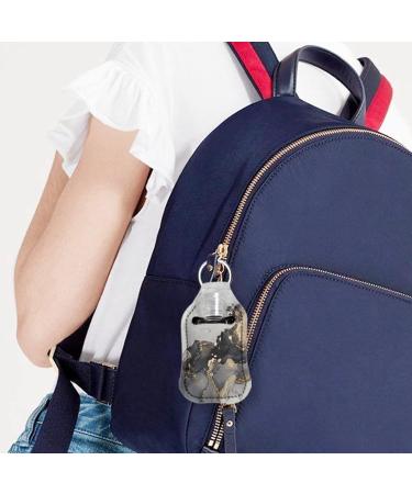 FKELYI Cute Cow Print Hand Sanitizer Holder Keychain - Empty Travel Size Bottle for Liquid Lotion Toiletry - Buy Online on GoSupps.com