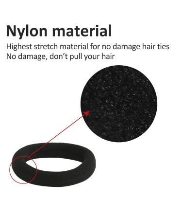 ADRIONE Black Hair Ties - 120 Pack Seamless Elastic Hair Ties for Women, Girls, and Men - No Damage Hair Ties for Thick, Curly Hair - Bun Hair Tie - Buy Online on GoSupps.com