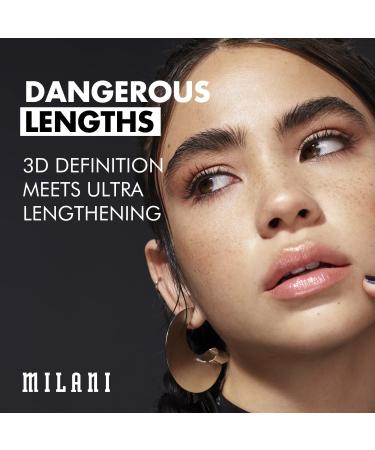 Milani Dangerous Lengths Ultra Def 3D Mascara in Black - Paraben-Free Lengthening Formula for Dramatically Lifted, Separated, and Lengthened Lashes - 0.28 Fl. Oz - Buy Online on GoSupps.com