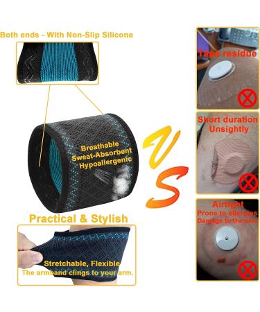 Diabetes Insulin Arm Band for Freestyle Libre, Omnipod, Dexcom Sensor Covers - Purple M-L - Buy Online on GoSupps.com