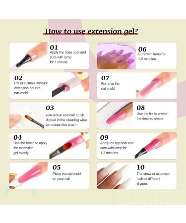 PEACECOLOR Poly Nail Gel Slip Solution 30ML Nail Extension Gel Solution Nail Liquid for Beginners PE1028 - Buy Online on GoSupps.com