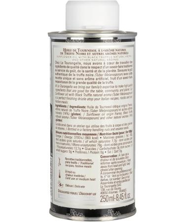 La Tourangelle - Sunflower oil with natural black truffle aroma - Premium oil - Tuber melanosporum - 250 ml - Buy Online on GoSupps.com
