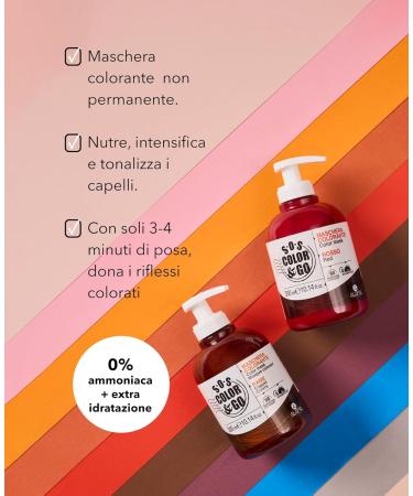 S.O.S COLOR & GO Reflective and Reviving Coloring Mask Red 300 ml - Buy Online on GoSupps.com