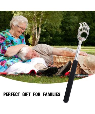 VZUHSW Stainless Steel Telescopic Back Scratcher - 3-in-1 Back Crawler & Massager for Itching Relief - Perfect for Head & Back Massage - 1 Piece - Buy Online on GoSupps.com