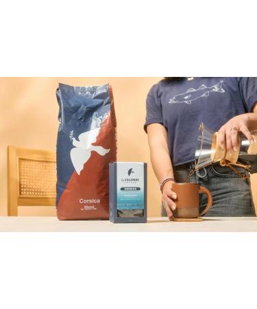La Colombe Corsica Dark Roast Drip Grind Caf moulu Notes de chocolat boulangerie vin rouge et pices 340 ml (lot de 4) Corse 12 g (Lot de 4) - Buy Online on GoSupps.com