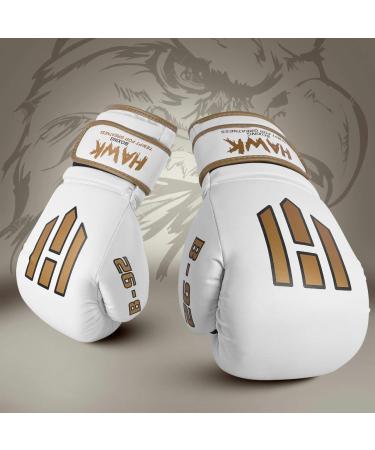 Hawk Sports Boxing Gloves - White 16 oz | Foam Padding for Power Punches | Men and Women - Buy Online on GoSupps.com