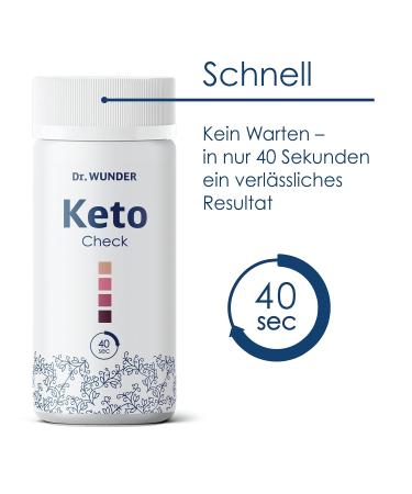 Dr. Wunder Ketocheck: 100 Test Strips for Accurate Ketone Measurement in Urine | Perfect for Ketogenic Diet | Results in 40 Seconds - Buy Online on GoSupps.com
