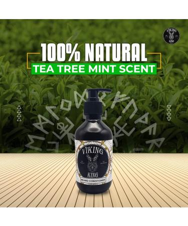 Viking King Beard Conditioner - Tea Tree & Mint - 300ml | Best Beard Care for Men - International Shipping Available - Buy Online on GoSupps.com