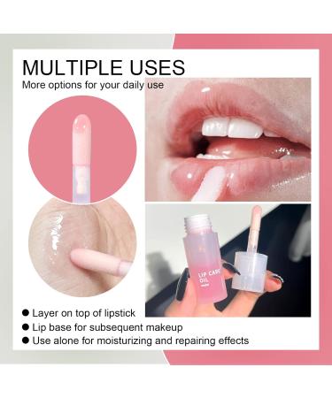 DAGEDA 2Pcs Hydrating Lip Glow Oil Set - Taro and Water | Moisturizing, Plumping, Non-sticky Lip Oil Gloss | Nourishing, Repairing, Tinted Clear Lip Gloss | Reduce Lip Lines - Buy Online on GoSupps.com