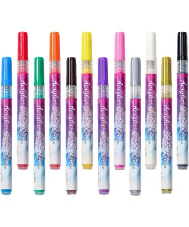 Set - 0.7mm Tip 12 Colors Quick Drying 3D Graffiti Nail Pens | Professional Doodle Nail Kit for Acrylic Nails Natural Nails Gel Nails Aezon - Buy Online on GoSupps.com