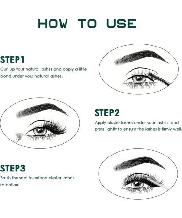 Lanciley DIY Lash Extension Kit 120 Cluster & Individual Lashes with Tweezers & Bond - Easy to Apply at Home C D Curl Mix 10-16mm | L28 - Buy Online on GoSupps.com