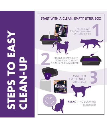 Arm & Hammer Clump & Seal Slide Clay Cat Litter 6.4kg Odour Control Dust Free Clumping Litter Slide 6.4kg - Buy Online on GoSupps.com