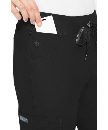 Med Couture Peaches Women's Yoga Waist Pant in Black - Size Medium - Buy Online on GoSupps.com