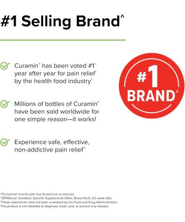 Terry Naturally Curamin - Curcumin Supplement for Circulation & Endorphin Support - Support for Occasional Discomfort - Aids Healthy Muscles - 120 Capsules (Pack of 3) - Buy Online on GoSupps.com