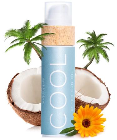 COCOSOLIS COOL After Sun Oil | Organic Oil for Tender Hydration and Recovery After Sun | Moisturising  Revitalising & Nourishing the Skin | 9 Raw Organic Oils for Smooth & Elastic Skin