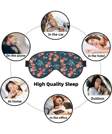 Happy Mother's Day Sleep Eye Mask - Soft Blindfold with Elastic Strap for Travel & Night Sleep - Buy Online on GoSupps.com