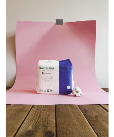 Buy Bambibo Baby Diapers Size 3 MIDI (6-11 kg) - 26 Organic Cotton Disposable Diapers with Moisture Indicator | Soft & Eco-Friendly Baby Care - Buy Online on GoSupps.com