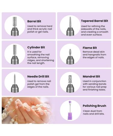 High-Speed Nail Drill & Miller - Electric Manicure Set for Gel & Acrylic Nails | 20 000 RPM Adjustable Nail Files - Buy Online on GoSupps.com