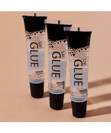 Glitzer Lip Adhesive by Moon Glitter | Perfect for All Glitter Types - Fine Holographic Organic & Dazzling - 6 Sets Available - Buy Online on GoSupps.com