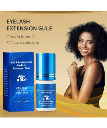 Extra Strong Eyelash Extension Glue - 5ml Smokeless Formula for Sensitive Eyes | 6-7 Week Hold | Professional Quality Eyelash Glue - Buy Online on GoSupps.com