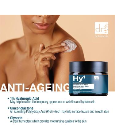 Dr BOTANICALS Hyaluronic Acid & Gluconolactone Hydrating Anti-Aging Facial Mask | Reduce Wrinkles Renew Gentle Exfoliate and Revitalize Skin with Nourishing Hyaluronic Acid Mask - Buy Online on GoSupps.com