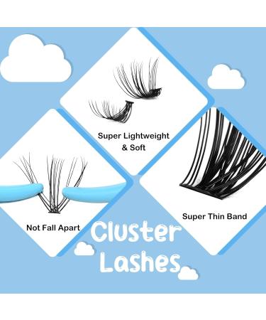D-Mix DIY Lash Extension Kit - 360 Pcs 30D+50D Clusters, 10-16 Mix Length Individual Lashes with Bond, Seal, Glue Remover - Overnighter Seal for DIY Eyelash Extensions - Buy Online on GoSupps.com