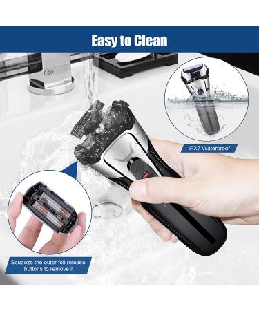 Gbuild Wet Dry Rechargeable Men's Electric Shaver with Trimmer - Waterproof & Cordless - Buy Online on GoSupps.com