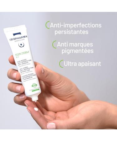 ISISPHARMA TEEN DERM A.Z Soin Triple Action Anti-Imperfections Anti-Marques Ultra Apaisant Peaux Mixtes Grasses - Avec 15% d Acide Az la que - Fabrication Fran aise - Buy Online on GoSupps.com