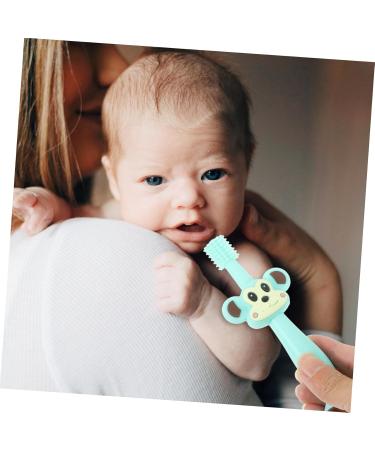 FRCOLOR Toddler Toothbrush - Silicone Teether with Soft Bristles for Easy Gum Care - International Shipping Available - Buy Online on GoSupps.com
