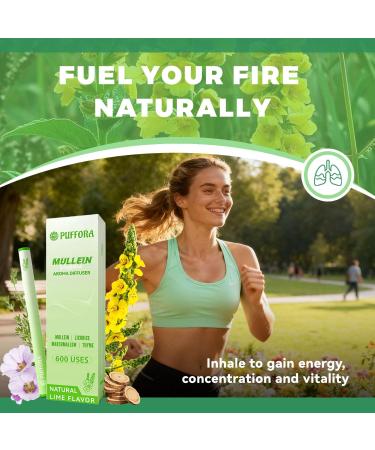 Herbal Diffuser Pen Supports Lung Rest & Wellness Breathing and Oral Air Freshening Plant Based-Mullein Licorice Root Marshmallow Root Thyme Leaf Mint Oil Natural Alternative - 600 Uses Breath 1 Pack - Buy Online on GoSupps.com