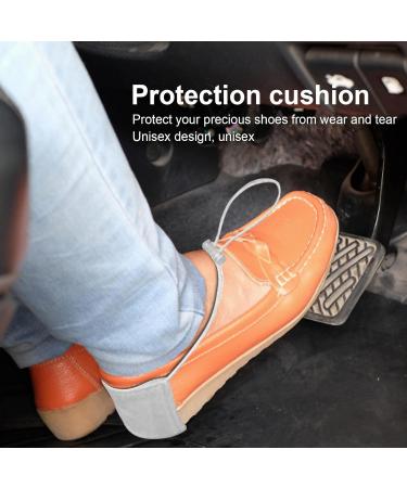 Shoe Heel Guard Covers | Plush Lined Protectors for Men & Women | Wear Resistant Heel Pads for Flats & Wedges | Reusable Comfort Accessories | White - Buy Online on GoSupps.com