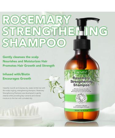 Bibonse Rosemary shampoo with rosemary oil for hair growth vegan rosemary oil against hair loss stimulates hair growth anti-hair loss shampoo - Buy Online on GoSupps.com
