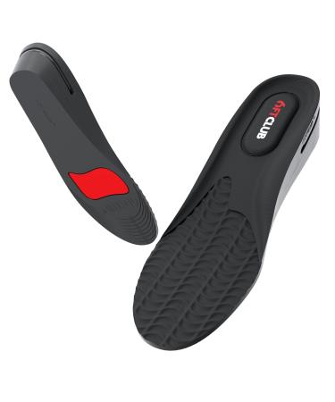 6FT Club Next Level Height Increase Insoles Adjustable 3 Layers Shoe Lifts for Lo-Tops Arch and Heel Support (8.5-12 US)