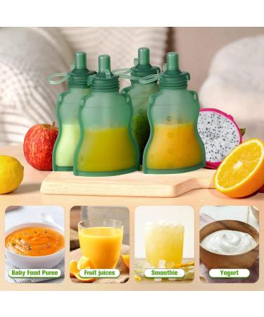 Haakaa Silicone Squeeze Bag - Reusable Baby Food Pouch Green | Soft & Refillable for Purees - International Shipping - Buy Online on GoSupps.com