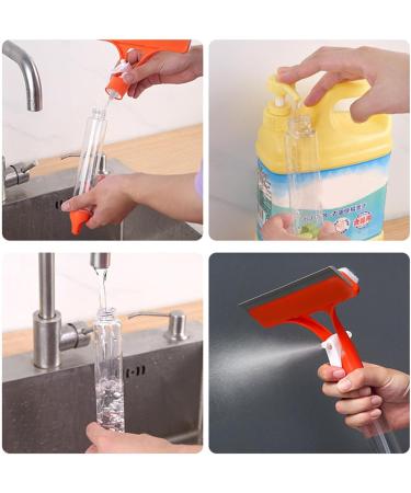Besreey Cleaning Squeegee | Cleaner Tool Water Spray Scrubber for Glass Cleaning - Mirrors Wiper Shower Door Squeegee Cleaner Effective for Dining Tables Mirrors - Buy Online on GoSupps.com