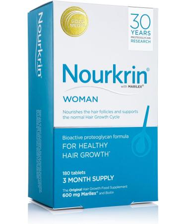 Nourkrin Woman for Healthy Hair Growth food supplement with Marilex biotin and silica 180 tablet pack (3 month supply) - Buy Online on GoSupps.com