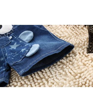 KIDSCOOL SPACE Baby Girl Jean Overalls | Cute 3D Bunny Outfit | 12-18 Months Blue - Buy Online on GoSupps.com